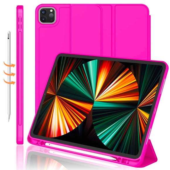None Other - NWOT IPad PRO 12.9’ 5th Generation, Hot Pink, Case!
